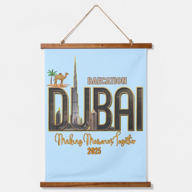 Tapisserie Suspendue Dubaï Vacances Capturez la magie de votre aventure (Recto)