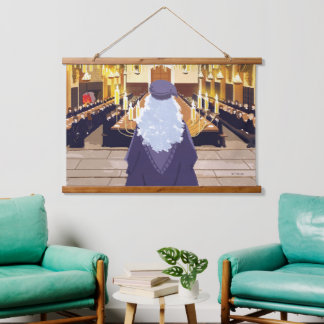 Tapisserie Suspendue Dumbledore Parlant dans la grande salle Hogwarts
