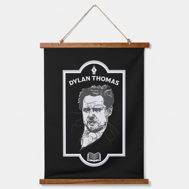 Tapisserie Suspendue Dylan Thomas Welsh Poet (Recto)