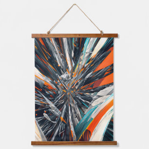 Tapisserie Suspendue Éclatement Abstrait dynamique - Art d'explosion gé