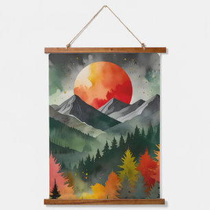 Tapisserie Suspendue Éclipse au-dessus de la nature
