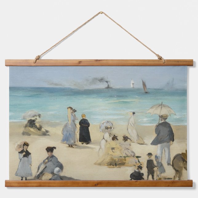 Tapisserie Suspendue Edouard Manet - Sur la plage, Boulogne-sur-Mer (Devant)