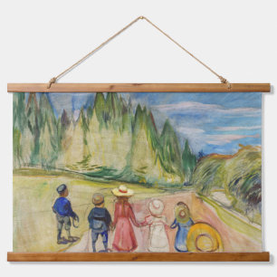 Tapisserie Suspendue Edvard Munch - La forêt Fairytale