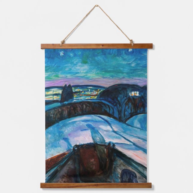 Tapisserie Suspendue Edvard Munch - Nuit étoilée 1922 (Recto)