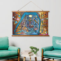 Egypte ancienne Art Dieu Geb soutient Nut in Heave