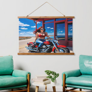 Tapisserie Suspendue Elle avait l'air d'un vrai rebelle