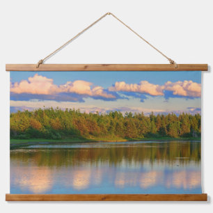 Tapisserie Suspendue Embouchure au coucher du soleil   Nouveau-Brunswic