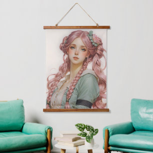 Tapisserie Suspendue Enchanter les rêves des bois Beauté et romance