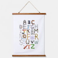 Enfants ABC Alphabet mur enfant art - phonétique
