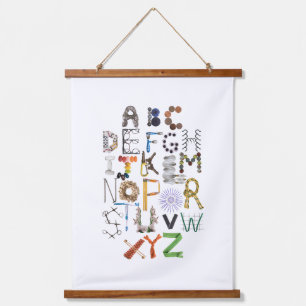 Tapisserie Suspendue Enfants ABC Alphabet mur enfant art - phonétique