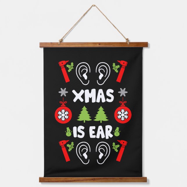Tapisserie Suspendue ENT Doctor Christmas (Recto)