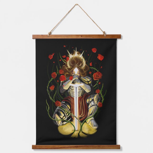 Tapisserie Suspendue Épée de fantasy dans l'Artwork de Pierre (Recto)