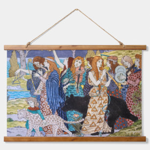 Tapisserie Suspendue Eugene Grasset - Panneau Décoratif Harmonie