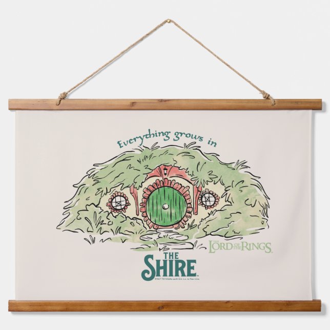 Tapisserie Suspendue Everything Grows in THE SHIRE™ (Devant)