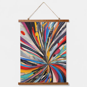 Tapisserie Suspendue Explosion Abstraite vive Art moderne