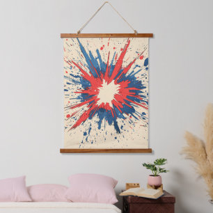 Tapisserie Suspendue Explosion d'art pop de style comique (5)