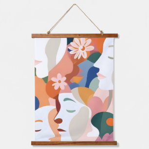 Tapisserie Suspendue Face Aux Fleurs