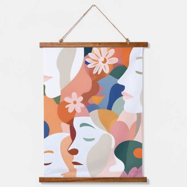 Tapisserie Suspendue Face Aux Fleurs (Recto)