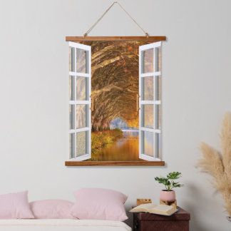 Tapisserie Suspendue Face du lac d'automne et d'automne