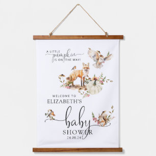 Tapisserie Suspendue Fairy Tale Citrouille Automne Baby shower Bienvenu
