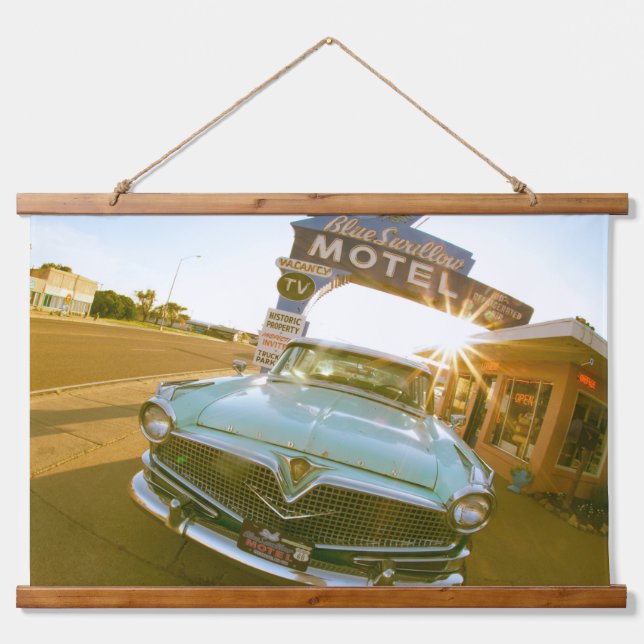 Tapisserie Suspendue Famous Blue Swallow Motel on Route 66 (Devant)