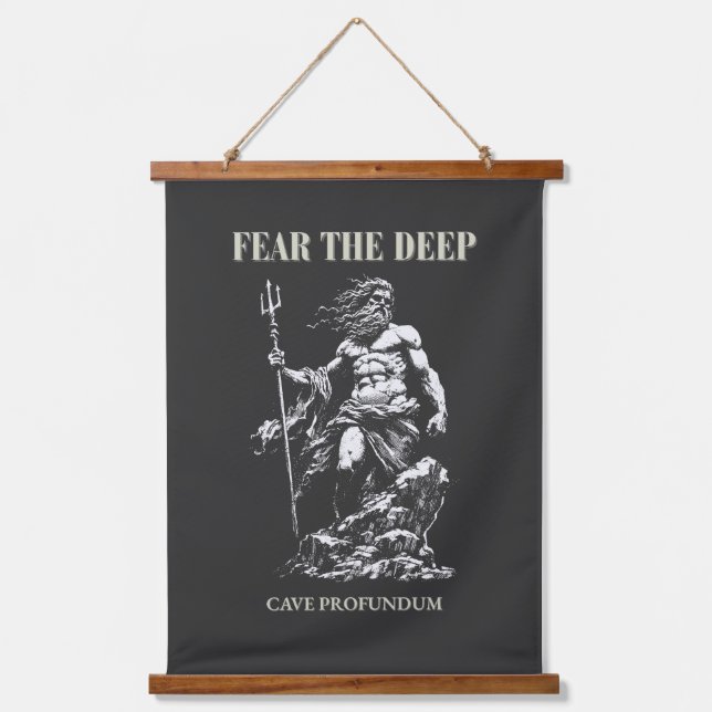 Tapisserie Suspendue Fear the Deep – Poseidon Mythic  (Recto)