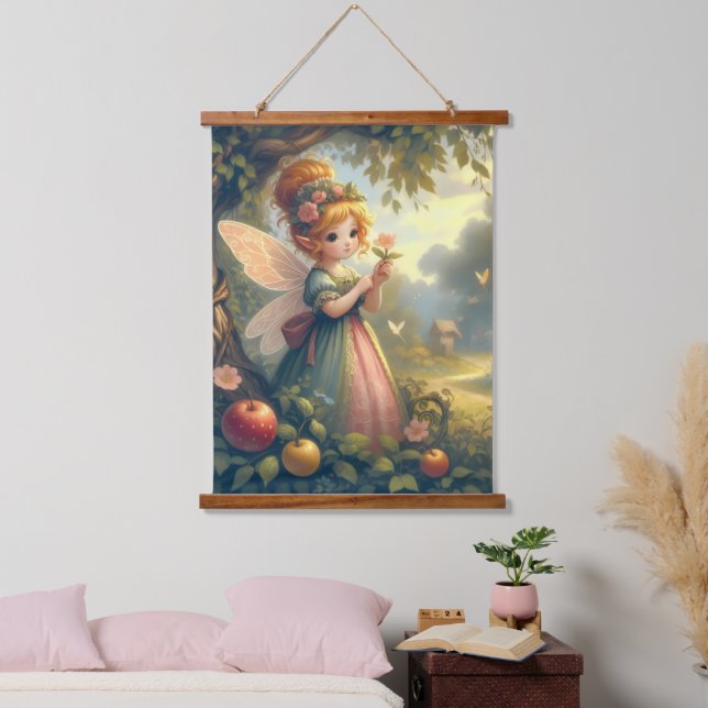 Tapisserie Suspendue Fée dans le jardin (Chambre à coucher)
