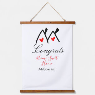 Tapisserie Suspendue Félicitations nouveau propriétaire immobilier inau
