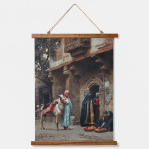 Tapisserie Suspendue Femmes Arabes Devant Une Porte
