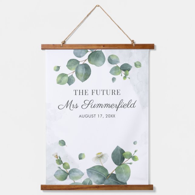 Tapisserie Suspendue Fête de mariage avec verdure d'eucalyptus Future M (Recto)