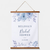 Fête de Mariage Fleurie Bleu Poussiéreux Lilas