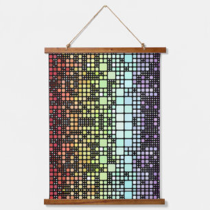 Tapisserie Suspendue Fierté Neurogenre Géométrique Groovy Funky Rétro M