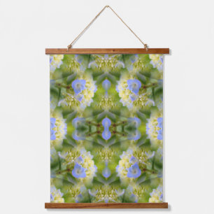 Tapisserie Suspendue Fleur Blue Hydrangea Multipliée Abstraite