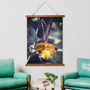 Tapisserie Suspendue Fleur d'orchidée jaune