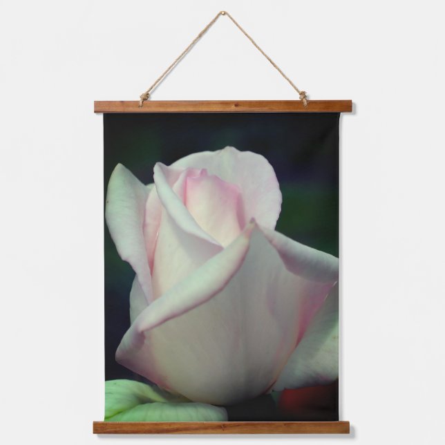 Tapisserie Suspendue Fleur rose Rosebud (Recto)