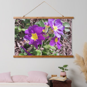 Tapisserie Suspendue Fleurs de jardin pourpres