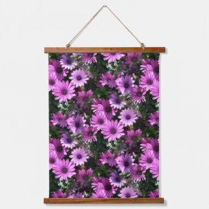 Tapisserie Suspendue Fleurs de marguerite africaine violet Motif de la 