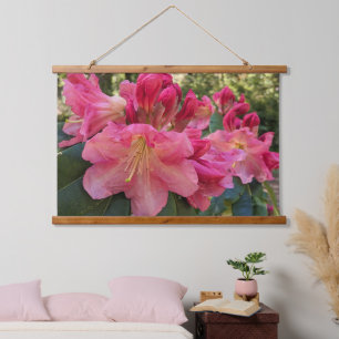 Tapisserie Suspendue Fleurs de Rhododendron Rose
