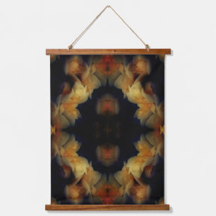 Tapisserie Suspendue Fleurs de rose jaune Art Abstrait de la nature