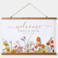 Fleurs sauvages colorées Mariage campagnard Accuei