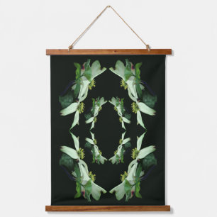 Tapisserie Suspendue Fleurs sauvages de cornouiller en fleurs Abstrait 