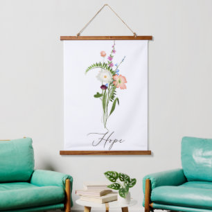 Tapisserie Suspendue Fleurs sauvages Espoir