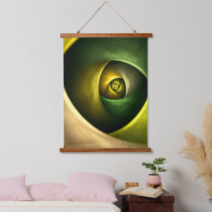 Tapisserie Suspendue Flore verte Florale moderne Art Abstrait Motif #23