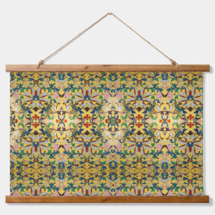Tapisserie Suspendue Flower Market Vintage Fleur sauvage jaune Botaniqu