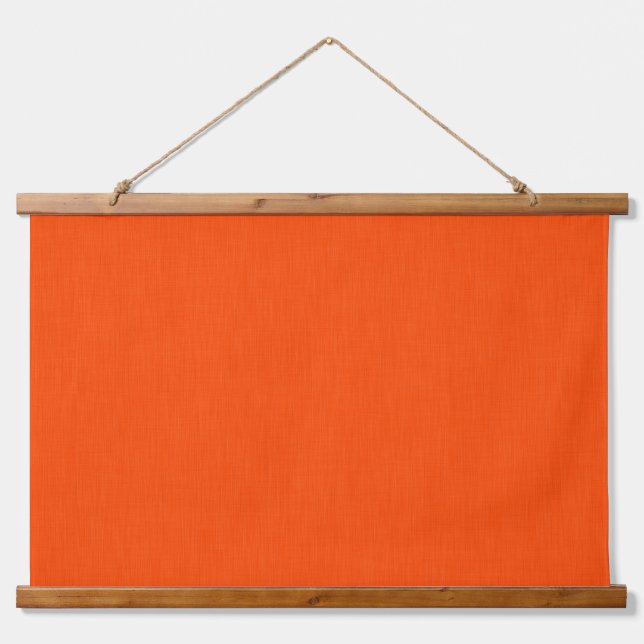 Tapisserie Suspendue Fond orange texturé calme et simple (Devant)
