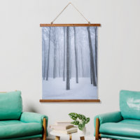 Forêt d'hiver congelée