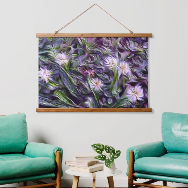 Tapisserie Suspendue Forêt florale Abstraite (Salon)