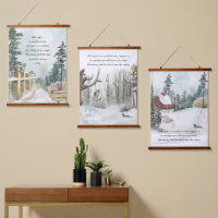Forêt Nature Paysage Aquarelle Texte au Choix