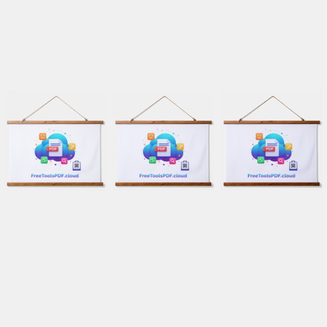 Tapisserie Suspendue FreeToolsPDF – Fun Digital Power on Your Shirt!  (Tripler)