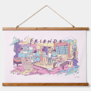 Tapisserie Suspendue FRIENDS™ Dessin animé d'appartement